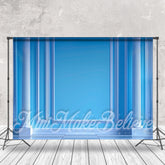 Lofaris Blue Luxury Palace Vintage Wall Backdrop For Photo